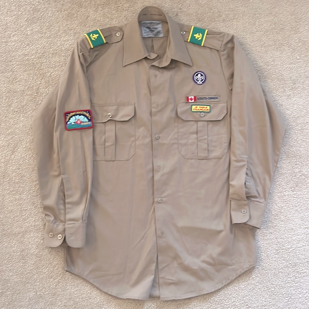 Scout Canada Tan Shirt Adult size S